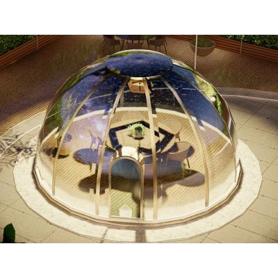 China Luxury Hotel Transparent Outdoor Waterproof Resort Tent Glamping Tent PC Dome Bubble Dome Tent for sale