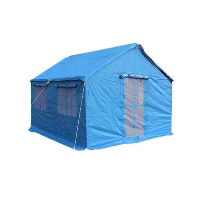 China Straight Bracing Type Customized High Quality Blue Emergency Tents Waterproof Disaster Relief Tent for sale