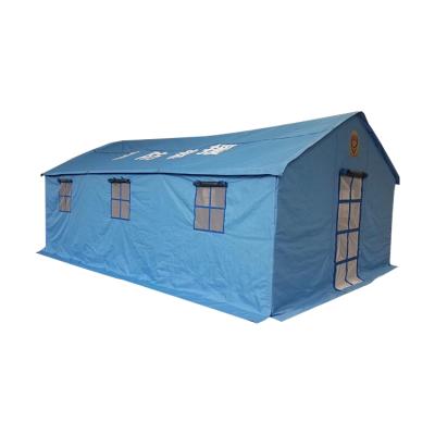 China Straight Bracing Type Durable Waterproof Iron Tube Outdoor Emergency Hospital Relief Tent For Sale for sale