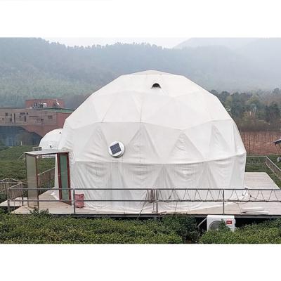 China Luxury Glamping Family Hotel Geodesic Dome Tent Resort Glamping Marquee For Outdoor Event for sale