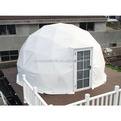 China Glamping 5m diameter igloo geodesic dome tent family camping hotel room for sale for sale