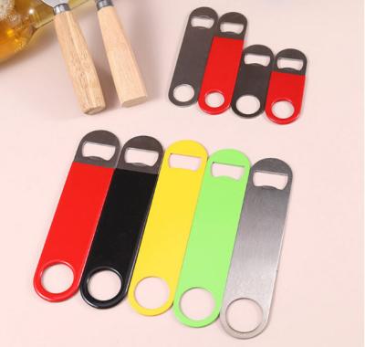 China China hot sale stainless steel empty beer bottle opener with printed logo for sale