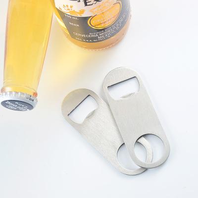 China China Customized Logo Brand Mini Portable Pocket Metal Bar Tools Bottle Opener for sale