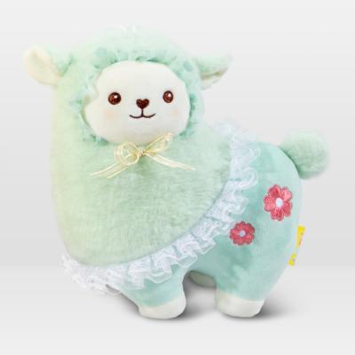 China Girl Short Doll Alpaca Stuffed Plush 23cm Lamb Pillow Plush Toy 23cm Birthday Christmas Company Event Gift for sale