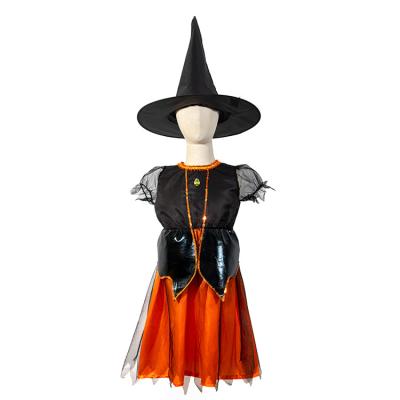 China Sweet Performance Use Halloween Costumes Girl Party Skirt Design Girls Dress Kids Polyester Black Brown Soft Hooded Skirt for sale