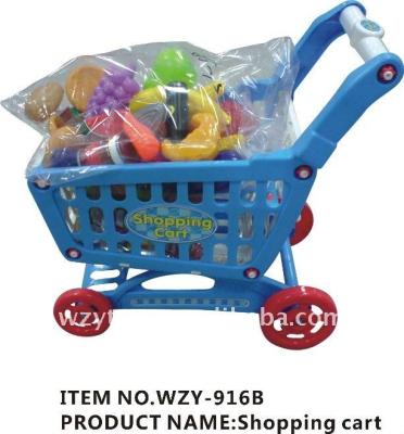 China Cheap Plastic Kiddie CE Plastic Happy Shopping Cart B for sale