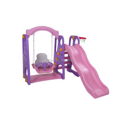 China LLDPE Happy Plastic Indoor Kids Swing Slide For Sale for sale