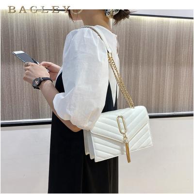 China BAGLEY Famous Brands Anti Theft Crocodile Pattern Custom Messenger Woman Bags Luxury Leather Bags Women Handbags Cross - Body Bag for sale