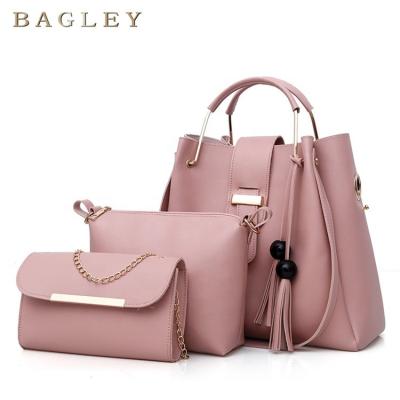 China Other Bagley 2022 Latest Designer Functional Set Of 4 Pieces Handbag Sets Ladies Bags Leather Women Handbags Purses And Handbags for sale