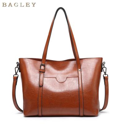 China Fashionable Bagley Anti-theft Custom Manufacturer Leather Handbags For Women Handbags And Wallets Purse for sale