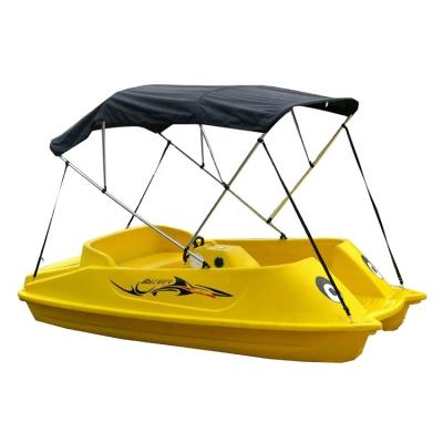 China Imported Four-Seat Pedal Plastic Adult Pedal Boats Pedal Water Boat Electric Pedal Boat Water Play Equipment for sale