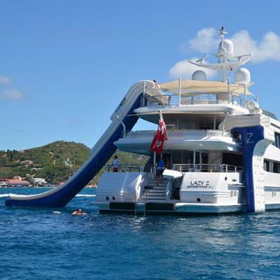 China High Waterproofness Giant Inflatable Water Slide For Yacht, Inflatable Yacht Water Slide for sale