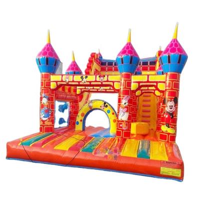 China Amusement Park 0.55mm PVC Tarpaulin Plato Inflatable Jerky Castle Kids Bouncy Castle Bounce Castle for sale