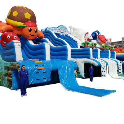 China Amusement Park Commercial Jumping Cheap Inflatable Bouncy Caste Bouncy Castle With Water Bouncy Slide Castle for sale