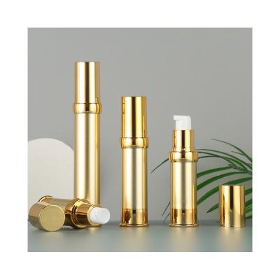 China Vacuum airless avoid wasting Cosmetic packaging electroplating airless cosmetic bottles airless pump bottle 200ml 50ml for sale