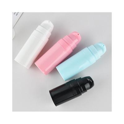 China Recycable Plastic PP Cosmetic Lotion White pump airless cosmetic bottles 30ml refillable airless bottle for sale