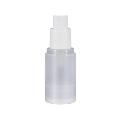 China Personal Skin Care Packaging Frosty Clear airless cosmetic bottles matte airless spray bottle 15ml bottle airless 250 ml for sale