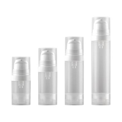 China Original factory Wholesale lotion cosmetic packaging airless pump bottles transparent airless pump bottle 100ml for sale