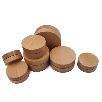 China Cosmetic hot sale bamboo jar 500g empty bamboo cosmetic container bamboo jars with lids with aluminum inner for sale