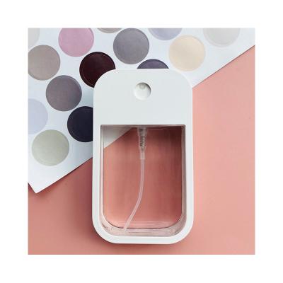 China Recycable High quality U round corner card type plastic spray bottle credit card spray bottle cover 30ml for sale