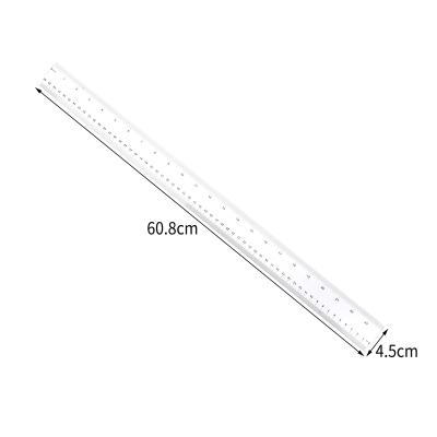 China Study of the factory ruler plastic tools drafting tool 60cm transparent direct measurement for sale