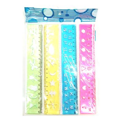 China Study Tools Factory Wholesale 20cm Ruler Advertising Ruler Plastic Ruler Drawing Stationery for sale