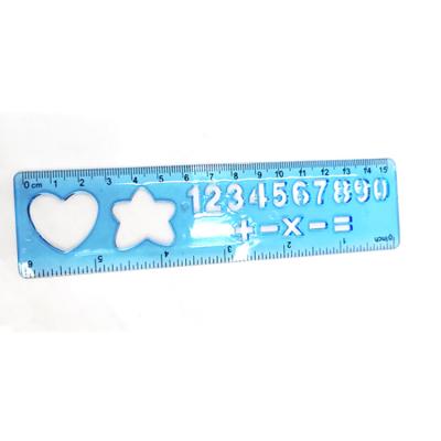 China Studying Tools Good Quality Custom Logo Stationery Ruler 15cm Ruler Student Drawing Plastic Ruler for sale