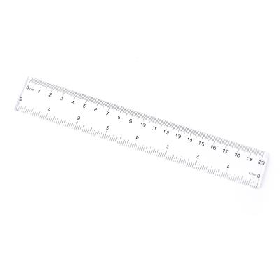 China Study Tools Factory Wholesale 20cm Ruler Advertising Ruler Plastic Ruler Drawing Stationery for sale