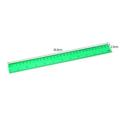 China Office school rulers 1/6 custom plastic clear transparent student t scale school size 30cm scale ruler from factory direct sales bond Jintao for sale