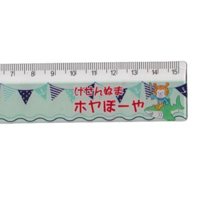 China Plastic Promotional Custom Logo Printing Plastic PS Ruler for sale