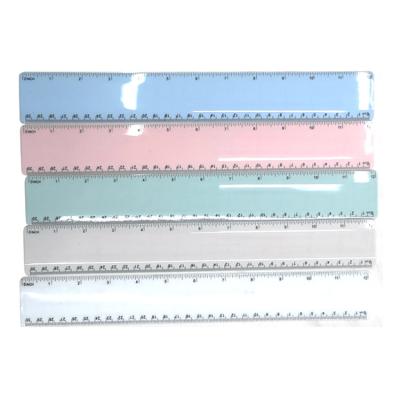 China Learning Tools 12 Inch Custom Plastic Ruler 30cm Straight Ruler1Hot Selling Students Like To Use To Color Plastic Ruler Color Plastic Ruler for sale