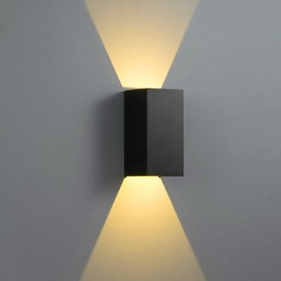 China Creative Simple Modern RGB Led Wall Light 3W Wall Light Personality Aisle Living Room Corridor Lamp Wall Lamp for sale