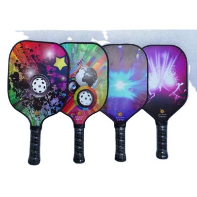 China Cheap Pre-assembled Racket Chrome Plating Cardboard Packaging Pickleball Paddle With High Quality L0 for sale