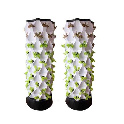 China Modern Vertical Farm Tower Hydroponics Growing Systems with Outdoor LED Nutrient Greenhouse and Container Pineapple Aeroponic Tower for sale