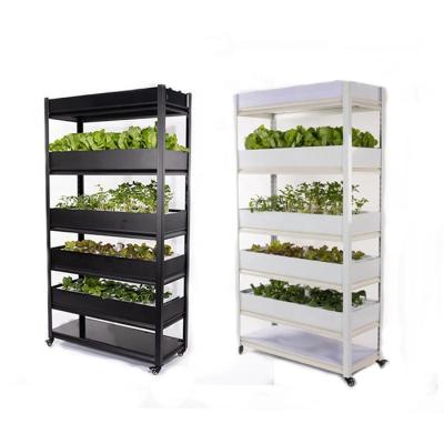 China Hydroponics (soilless) greenhouse indoor hydroponic system LED light plant fast grow cabinet for sale