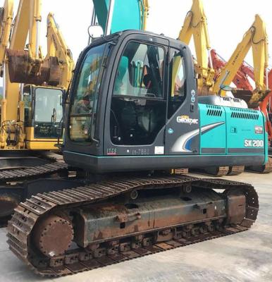 China Hydraulic crawler excavator second hand machinery repair shops KOBELCO SK200 with fast working and wide application for sale