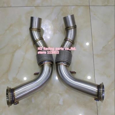 China 304 Stainless Steel F10 M5 V8 F06 M6 Downpipe F12 M6 Coupe Downpipe M6 F13 Cabrio V8 Downpipe for sale