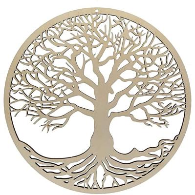 China China Hot Sale Tree of Life Wooden Round Hanging Art Yoga Meditation Craft Home Decor Wall Decor Sacred Ornaments for sale