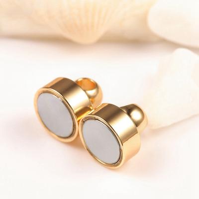 China Industrial Magnet Wholesale Brass Magnetic Connect Button Buckle For Diy Jewelry Accessories Making for sale