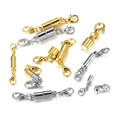 China Low Price DIY Jewelry Accessories Alloy Cylindrical Buckle Bracelet Necklace Semi-Complete Magnetic Magnetic Buckle for sale