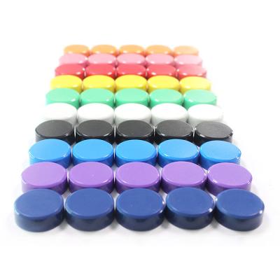 China Colorful Plastic Coated Magnet Industrial Magnet Prices Best Around Magnetic Button Magnet Whiteboard Holder Magnet for sale