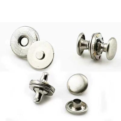 China Industrial Wholesale Cheap Magnet Metal Button Magnetic Snap Buttons For Leather Bags for sale