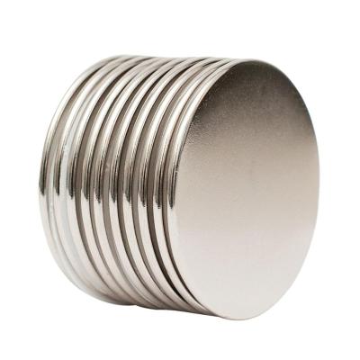 China Industrial Magnet N28 N30 N35 N48 N50 N52 Round Circle Circularity NdFeB Rare Earth Disc Neodymium Magnet for sale