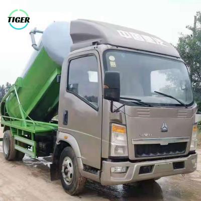 China Used Customized Howo Used 4X2 8m3 Sewage Suction Tanker Compressed Waste Light Trucks 1-10T for sale