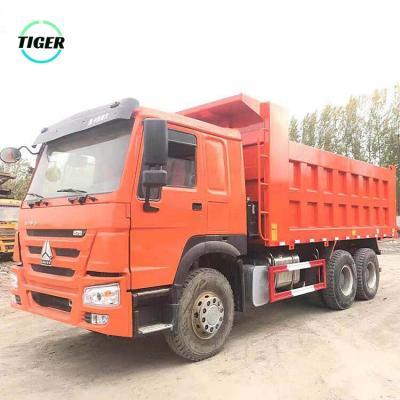 China China Sino Truck Howo Cargo Used Dumper 10 Wheeler Man Diesel Second Hand Dump Tipper Trucks > 8L for sale