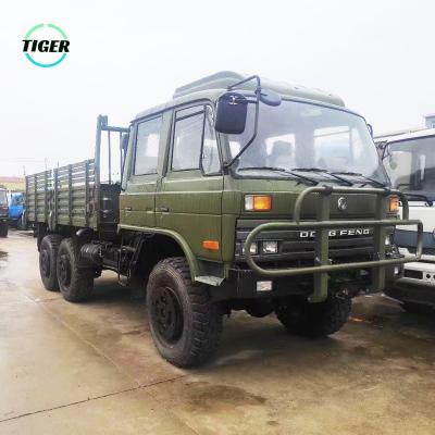 China Used Dongfeng Military Cargo 6x6 6 Wheel Driving Soldier Army Transport Off Road Trucks 7495*2470*2893mm for sale