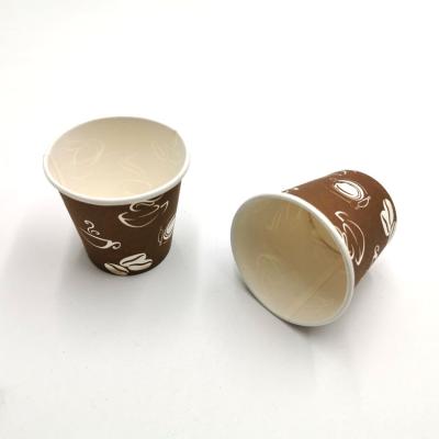 China High quality printed paper cups of disposable paper material and single wall style for sale