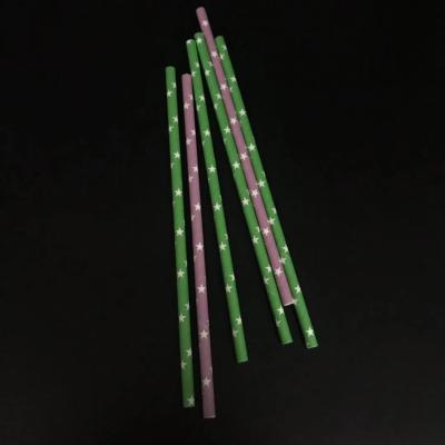 China CLASSIC 5mm Customized Color Paper Straw Biodegradable Paper Drinking Straw for sale