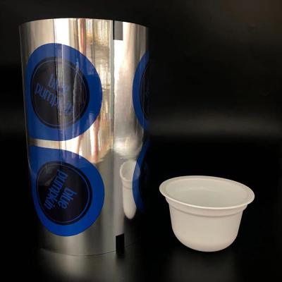 China seal & Custom Logo Aluminum Foil Sealing Cup Closure Plastic Film Roll for sale