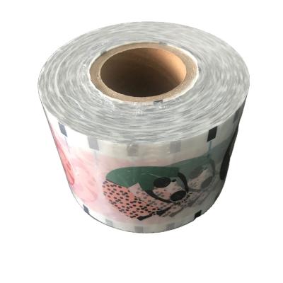 China MOQ 4 moisture proof custom rolls bubble tea lid printing cup film roll/sealing sealing plastic sheet for sale